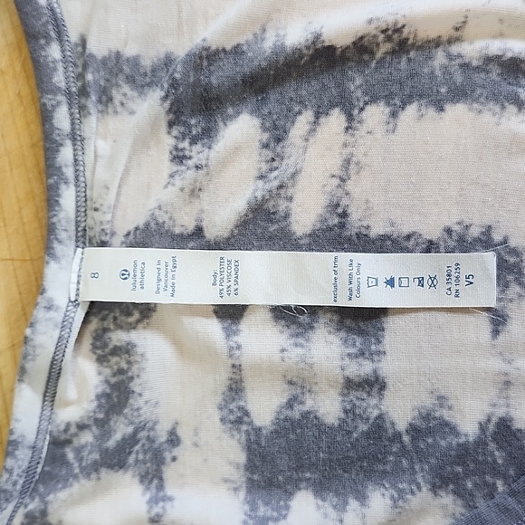 Lululemon Perfect Layer Tee Sea Side Dot Burnout Fossil - Picture 5 of 7